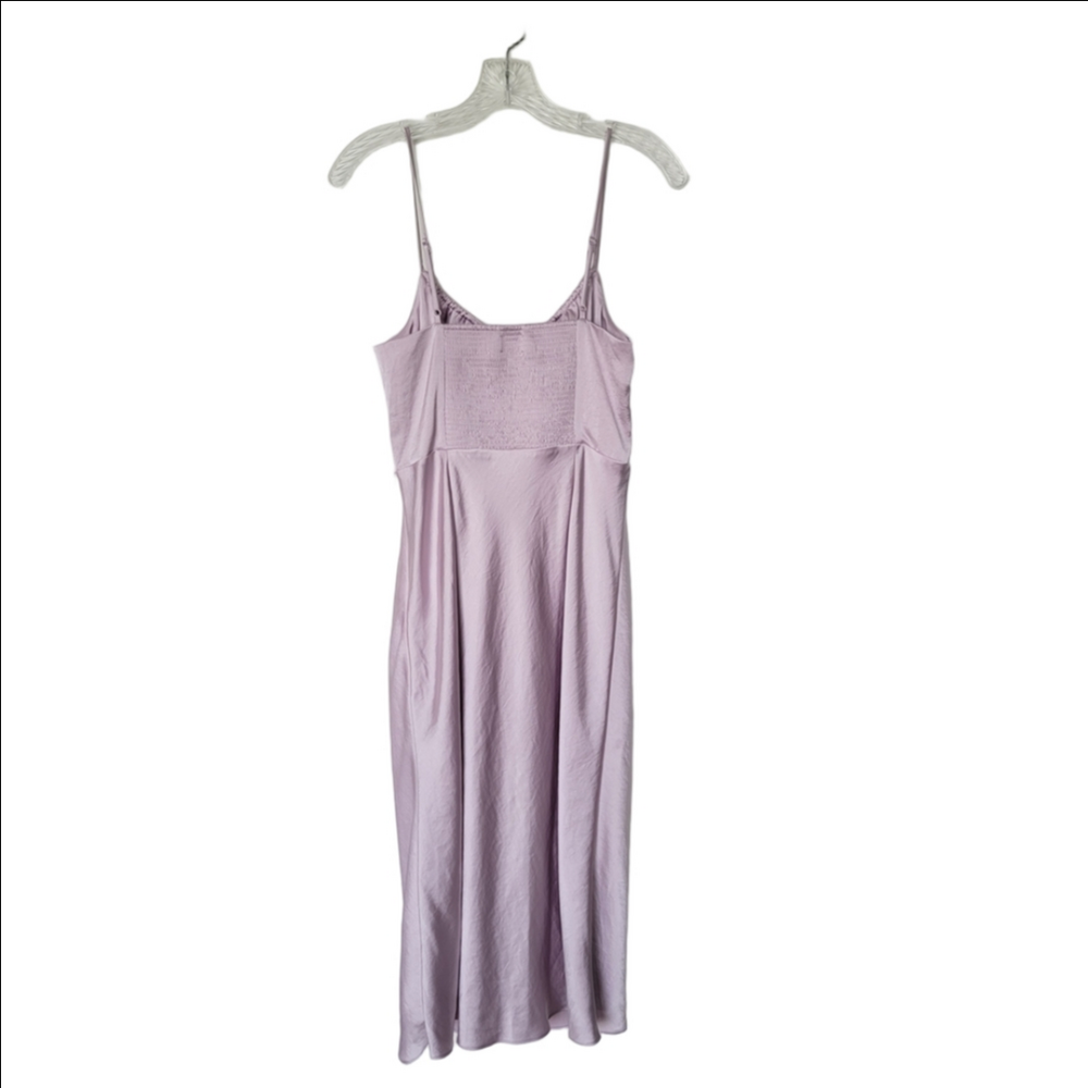 ARITZIA Wilfred Lilac Bellow Satin Slip Dress with Spaghetti Straps - Picture 9 of 9